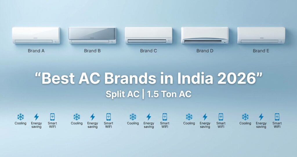Best AC brands in India 2026 list with top split AC and inverter AC
